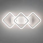 Світлодіодна люстра 75 Вт з підсвічуванням основи та пультом д/к колір каркасу білий D-A9271/2+1WH LED, фото 4