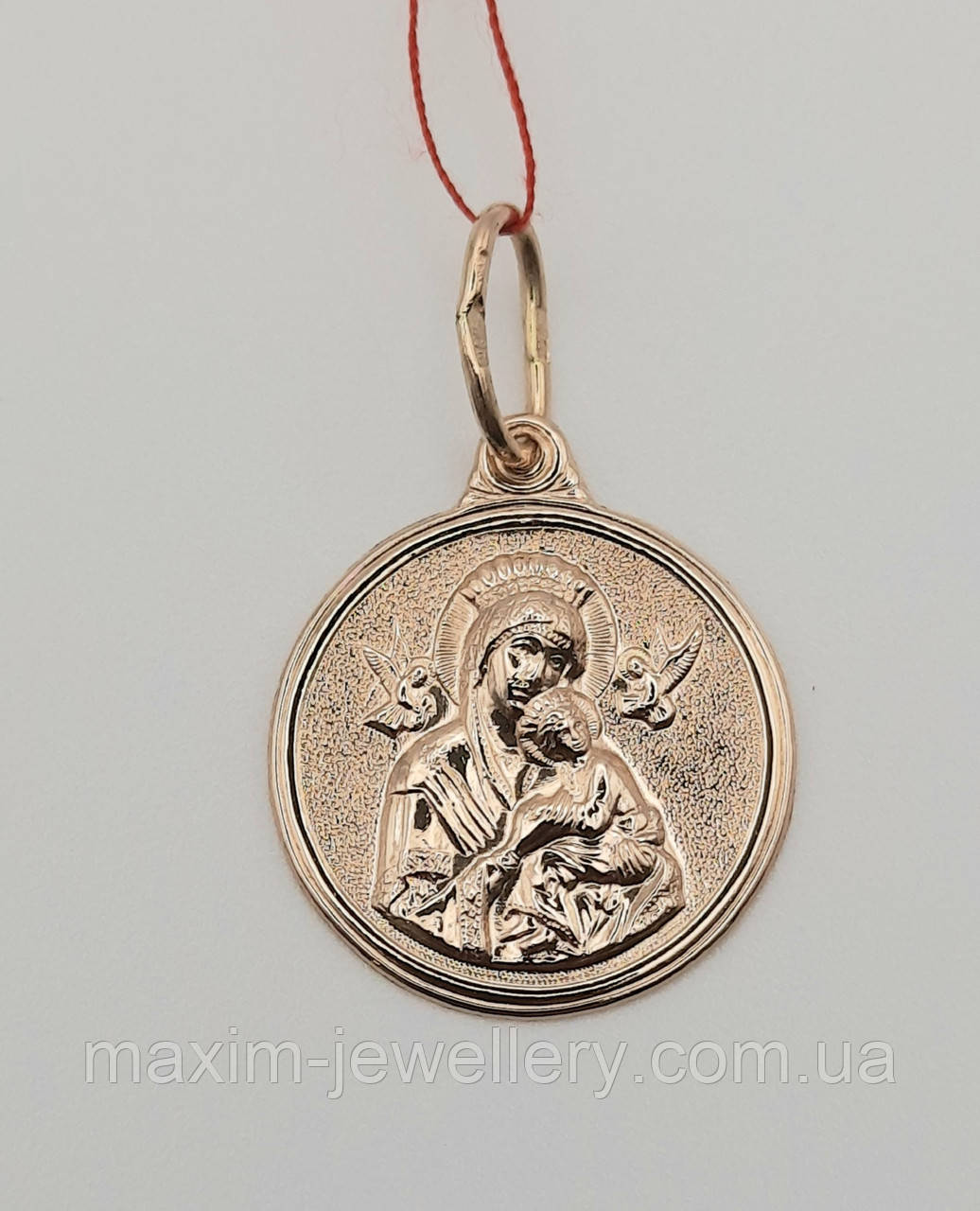Підвіска - іконка "Богородиця Неустанної помочі" із золота, фото 1