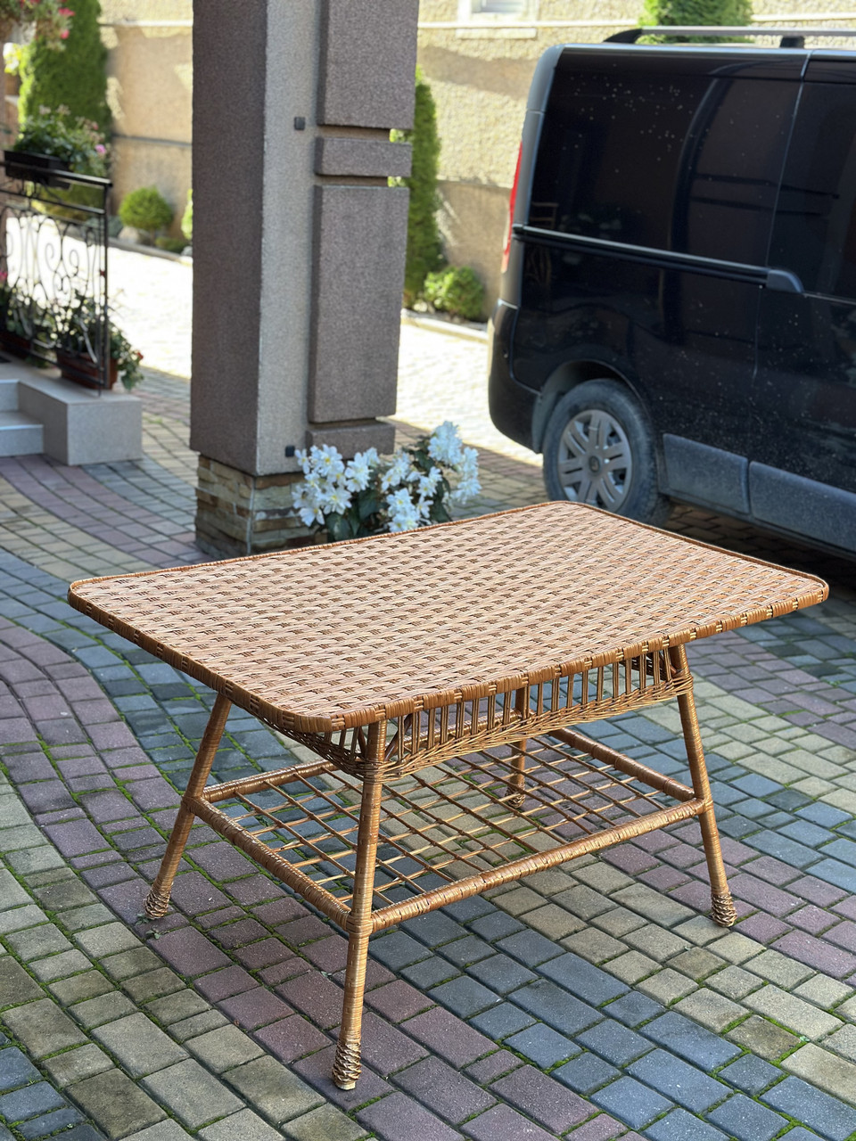 Стіл обідній з лози 140*80*70см Арт:5702, фото 1