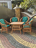 Набір плетених меблів з лози «Садовий» Арт:1465