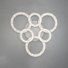 Світлодіодна люстра 110 Вт з підсвічуванням основи та пультом д/к колір каркасу чорний D-3314/3+3BK LED 3color, фото 3