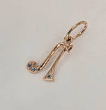 Золота підвіска у формі літери «Л», фото 2