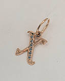 Золота підвіска у формі літери «Х», фото 2