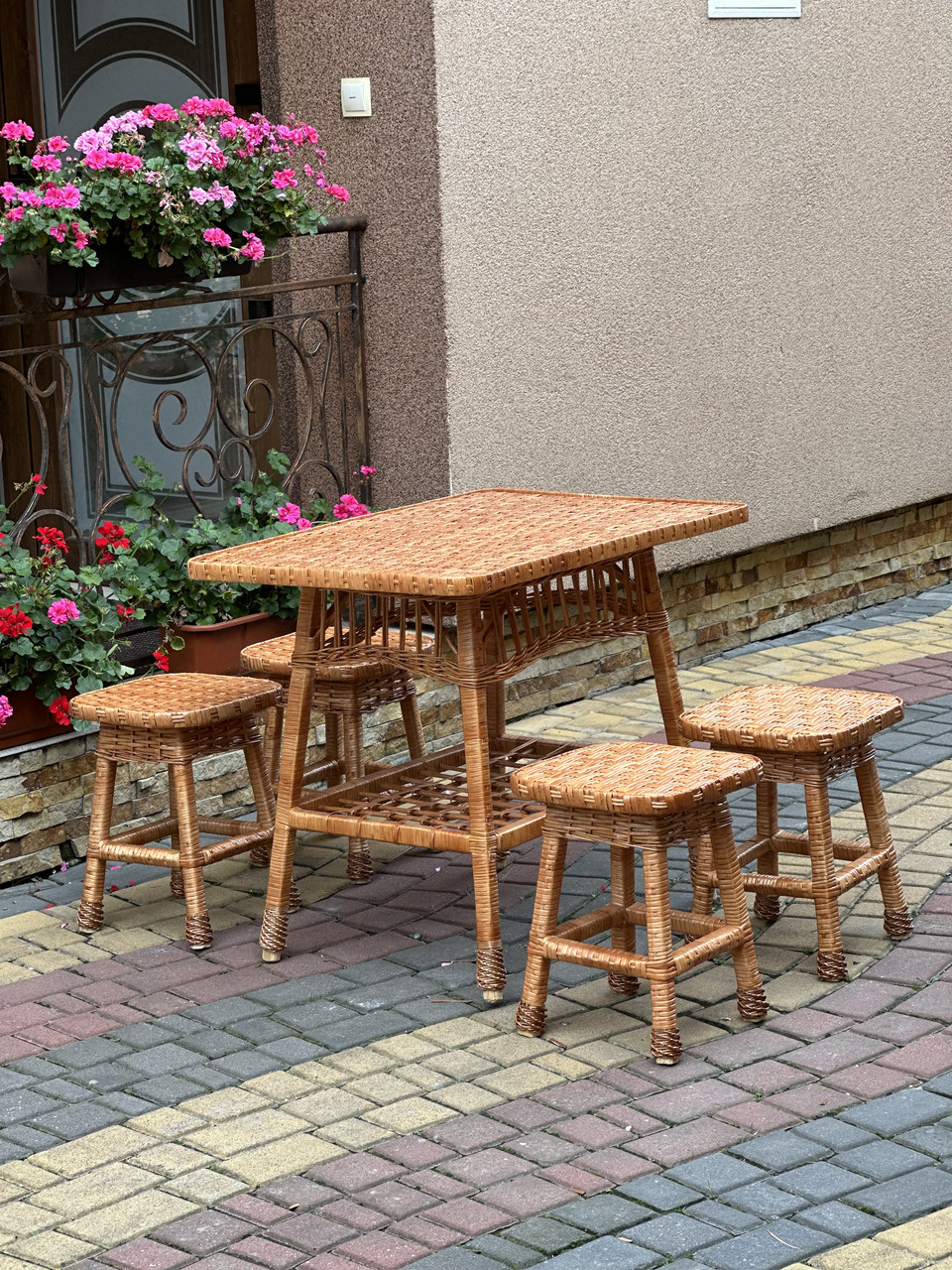 Кухонний плетений набір із лози. Арт:1474, фото 1