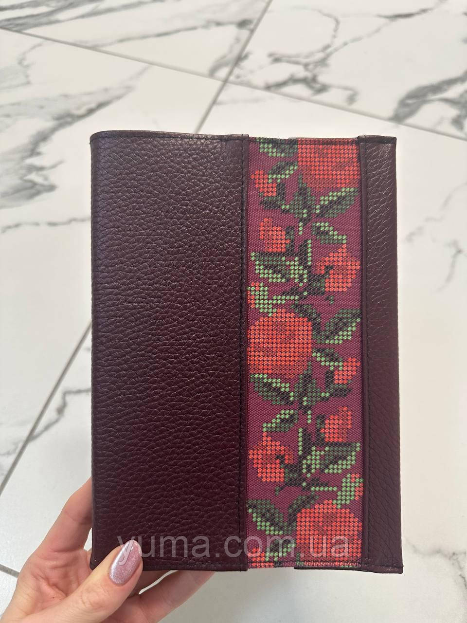 Шкіряна обкладинка для щоденника під вишивку, фото 1