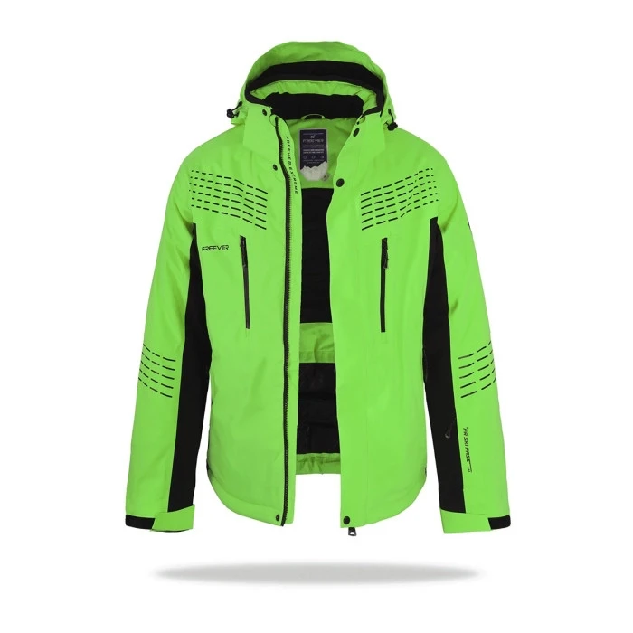 Гірськолижна куртка чоловіча Freever WF 21681 Зелена, фото 1