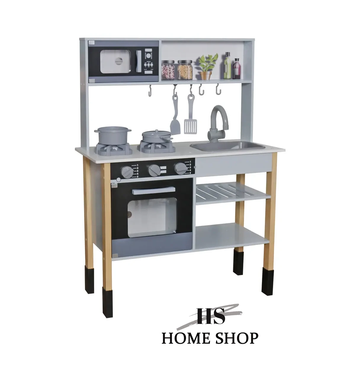 Дитяча дерев'яна кухня «Меріда» + звукові та світлові ефекти