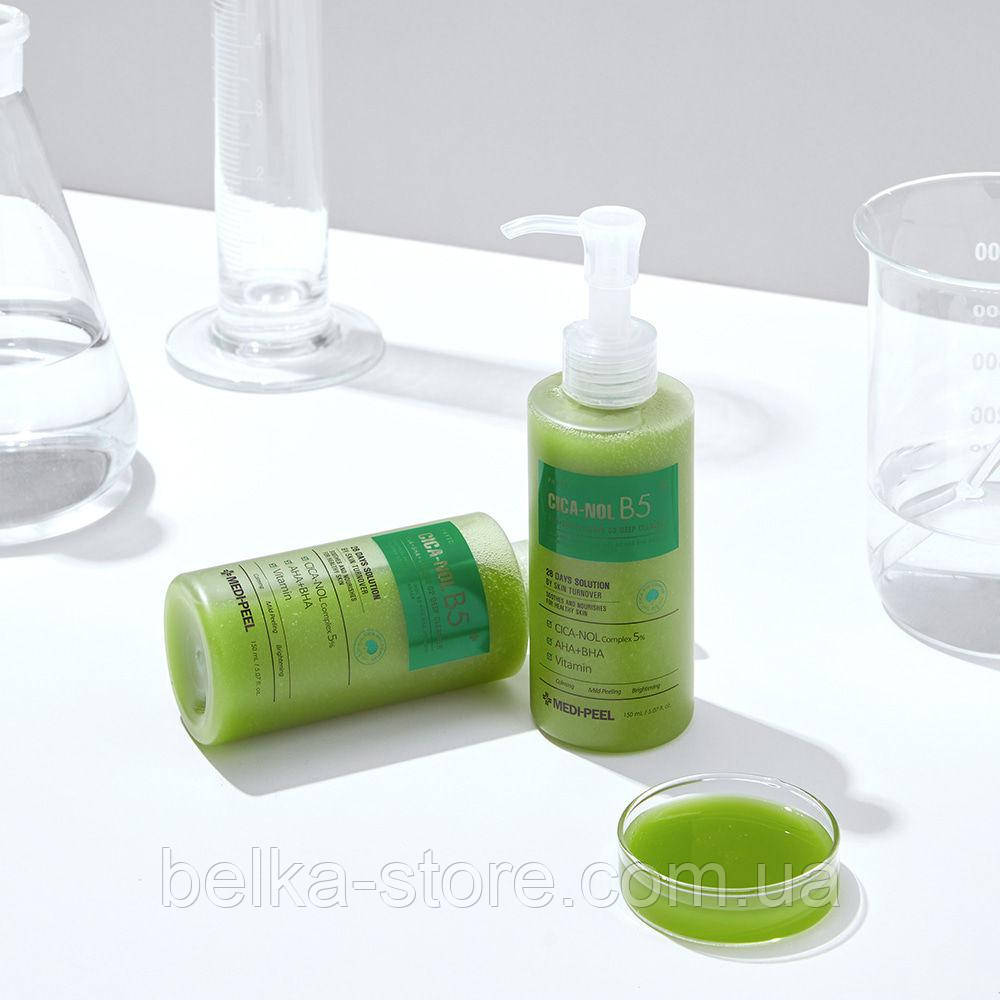 Зміцнюючаа киснева пінка для вмивання Medi-Peel Phyto CICA-Nol B5 AHA BHA Vitamin Caming O2 Deep Cleanser 150m, фото 1