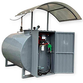 Міні азс на 4000 літрів для зберігання дизеля з насосом і лічильником обліку палива