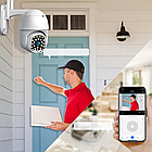 Вулична Wi-Fi CAMERA CAD 555G 2MP 1080p поворотна IP-система відеоспостереження з віддаленим доступом, фото 7