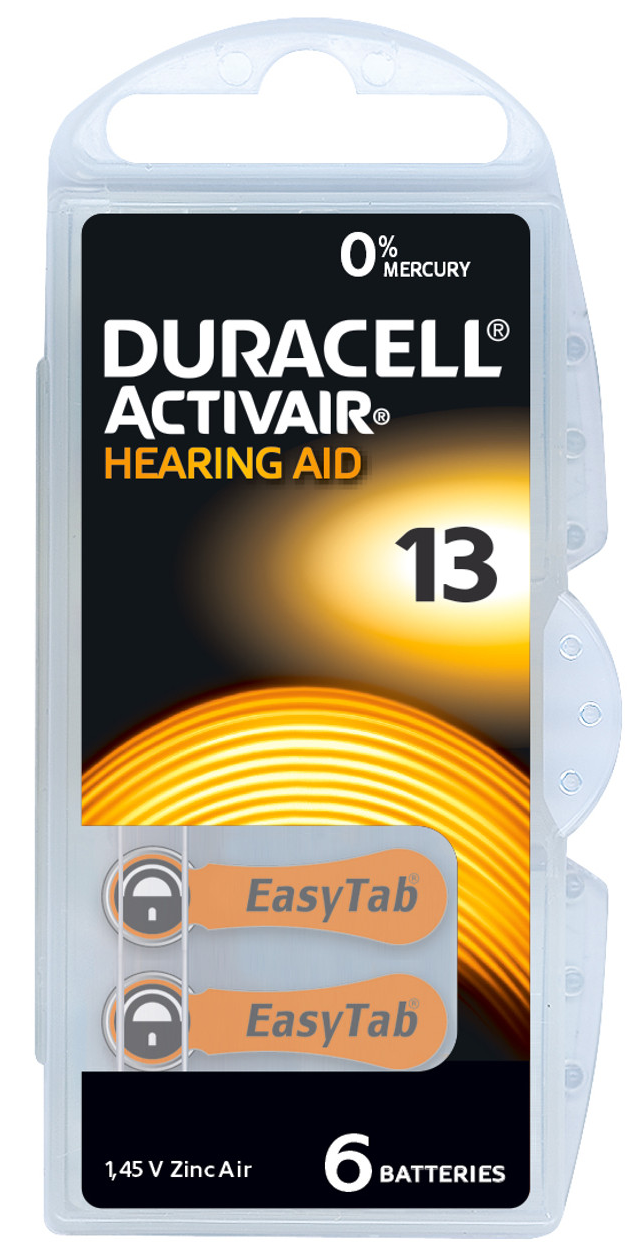 Батарейки-таблетки Duracell DA13, 6 шт., фото 1