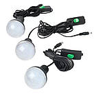 Портативна сонячна станція GD 1000A з трьома лампами акумуляторний ліхтар на сонячній батареї для кемпінгу, фото 4