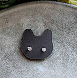 Сережки гвоздики " Золотисті перлини", фото 2