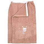 Набір спідниця (кілт) махрова+ рушник 70х140см Пілот для сауни Ярослав Беж, фото 4