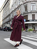 Пальто жіноче демісезонне Даяна марсала, фото 3