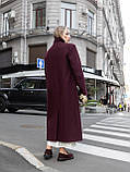 Пальто жіноче демісезонне Даяна марсала, фото 2