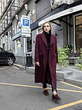Пальто жіноче демісезонне Даяна марсала, фото 9