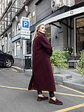 Пальто жіноче демісезонне Даяна марсала, фото 6
