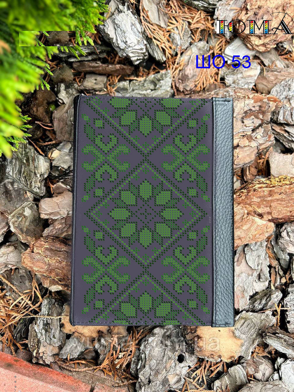 Шкіряна обкладинка для щоденника під вишивку, фото 1