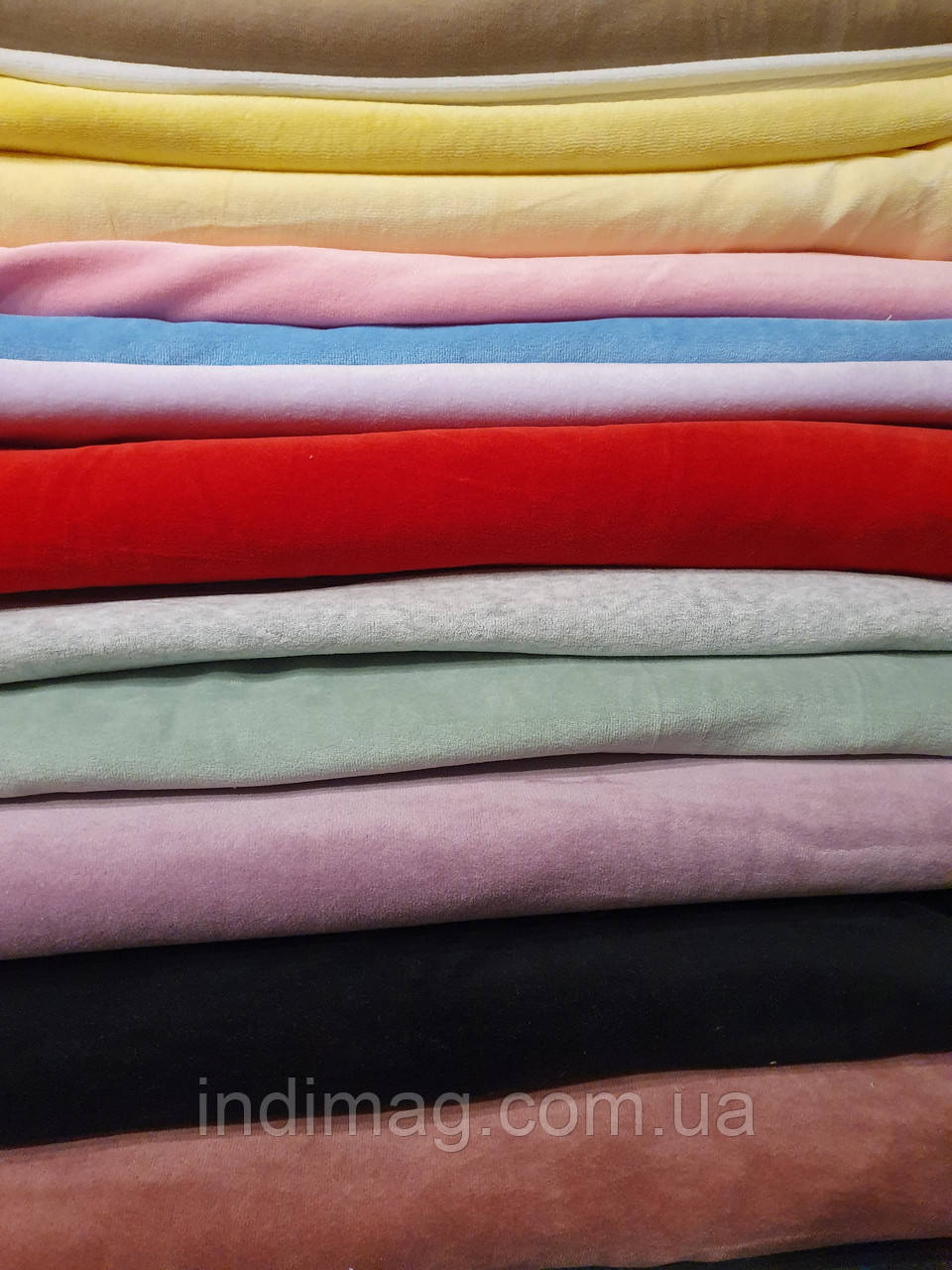 Набір лоскутков велюр бавовна, фото 1