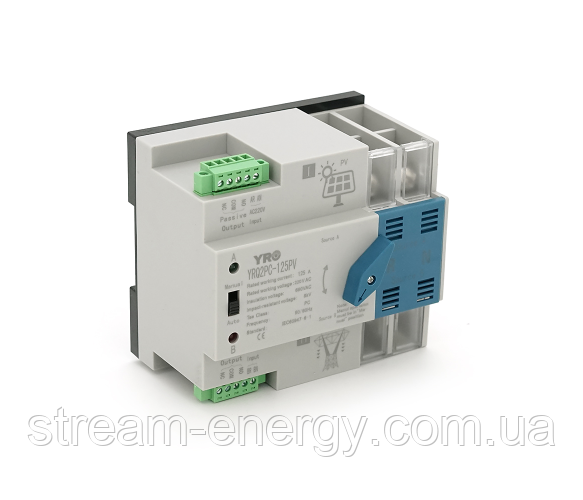 Автомат введення резерву (АВР) двополюсний RQ2PC-125PV, 220V/125A, фото 1