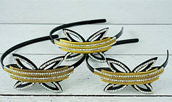 ОБРУЧ "GOLDEN LEAF" ЗІ СТРАЗАМИ