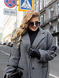 Пальто жіноче демісезонне Сейді сіре, фото 3