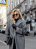 Пальто жіноче демісезонне Сейді сіре, фото 4