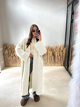 Кардиган жіночий подовжений з ангори з поясом (Норма)