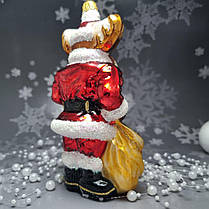 Скляна ялинкова прикраса Лось у костюмі Санти Impuls. асортимент як Irena, Komozja, фото 5