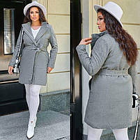 Жіноче пальто із кашеміру на синтепоні р.50,52,54,56, фото 4