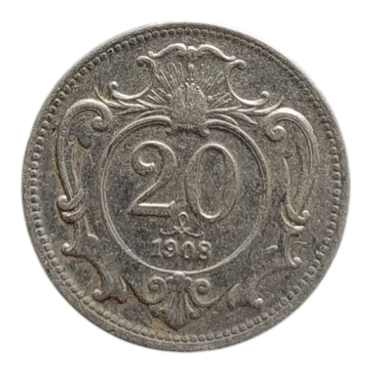 Австрія 20 гелерів, 1908, фото 1