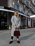 Пальто жіноче демісезонне Шарлін сіре, фото 4