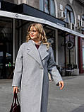 Пальто жіноче демісезонне Шарлін сіре, фото 5
