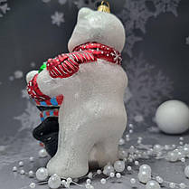 Скляна ялинкова прикраса Білий ведмідь та пінгвін Impuls. асортимент як Irena, Komozja, фото 3