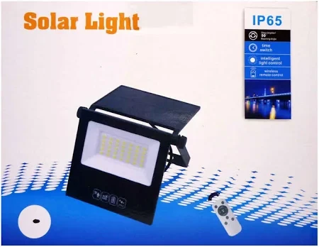 Водонепроникний сонячний світильник SSL 54 LED з датчиком руху, пультом ДК, автономне освітлення двору, сходів, гаража та саду