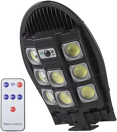 Сонячний вуличний ліхтар SSL W7102B-3 — автономне освітлення двору, саду та парковки з PIR-датчиком руху, 3 режимами роботи