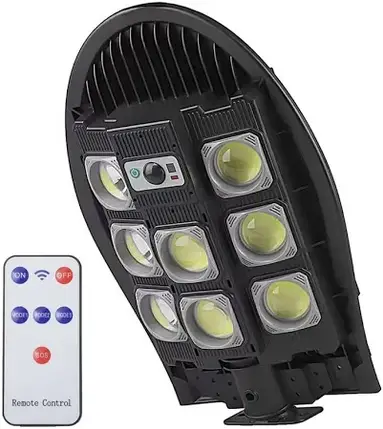 Сонячний вуличний ліхтар SSL W7102B-3 — автономне освітлення двору, саду та парковки з PIR-датчиком руху, 3 режимами роботи, фото 1