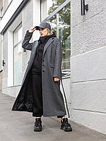 Пальто жіноче демісезонне Майлі сіре