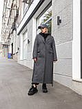 Пальто жіноче демісезонне Майлі сіре, фото 6