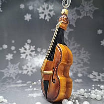 Скляна ялинкова прикраса Скрипка Impuls. асортимент як Irena, Komozja, фото 2