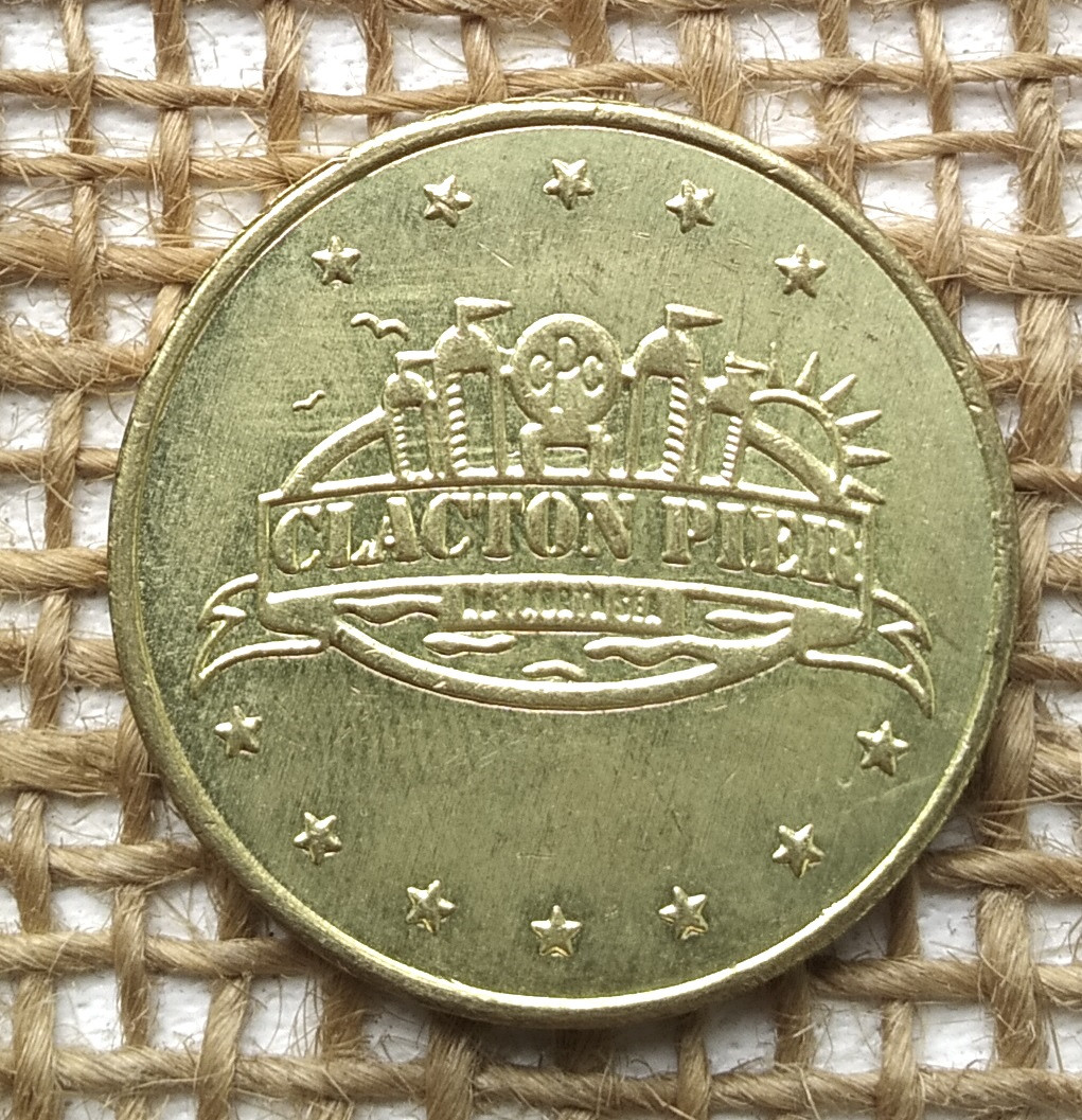 Жетон для розваг "Clacton Pier" . Велика Британiя, фото 1