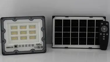 Сонячний ліхтар SSL JX 007 100W LED для вулиці, саду та двору з акумулятором і датчиком світла, автономне освітлення, фото 4