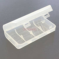 Бокс пластиковый для 2 батарей 18650 с защитой