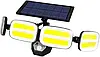 Вуличний ліхтар-прожектор BL KXK 601 Solar 240LED на сонячній батареї з датчиком руху та пультом ДК, автономне освітлення, фото 6