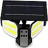 Вуличний ліхтар-прожектор BL KXK 601 Solar 240LED на сонячній батареї з датчиком руху та пультом ДК, автономне освітлення, фото 7