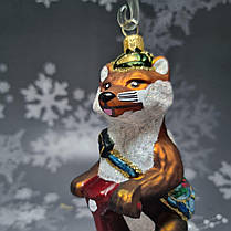 Скляна ялинкова прикраса Лисиця на сігвеї самокаті Impuls. асортимент як Irena, Komozja, фото 3