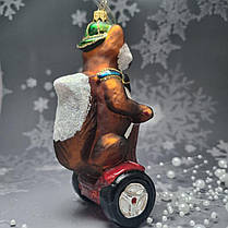 Скляна ялинкова прикраса Лисиця на сігвеї самокаті Impuls. асортимент як Irena, Komozja, фото 5