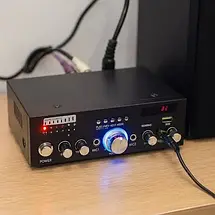 Підсилювач звуку UKC AMP 799 BT (Bluetooth,USB,SD,FM) 30 Вт для дому, авто та вечірок, компактний і потужний, фото 3