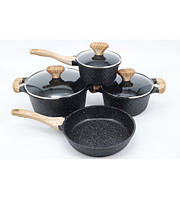 Набір кухонного посуду, 7 предметів з кришками